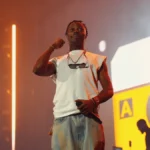 Asake performing on stage