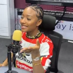 Ayra Starr during a radio interview in Lagos